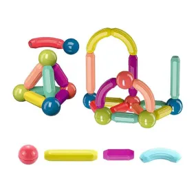 25Pcs Stacking Magnetic Sticks And Balls Game For Kids Toy Ba-317