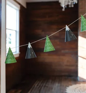 Adventure Party Mountain and Tree Cone Bunting