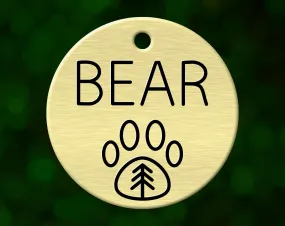 Adventure Paw Print Dog Tag