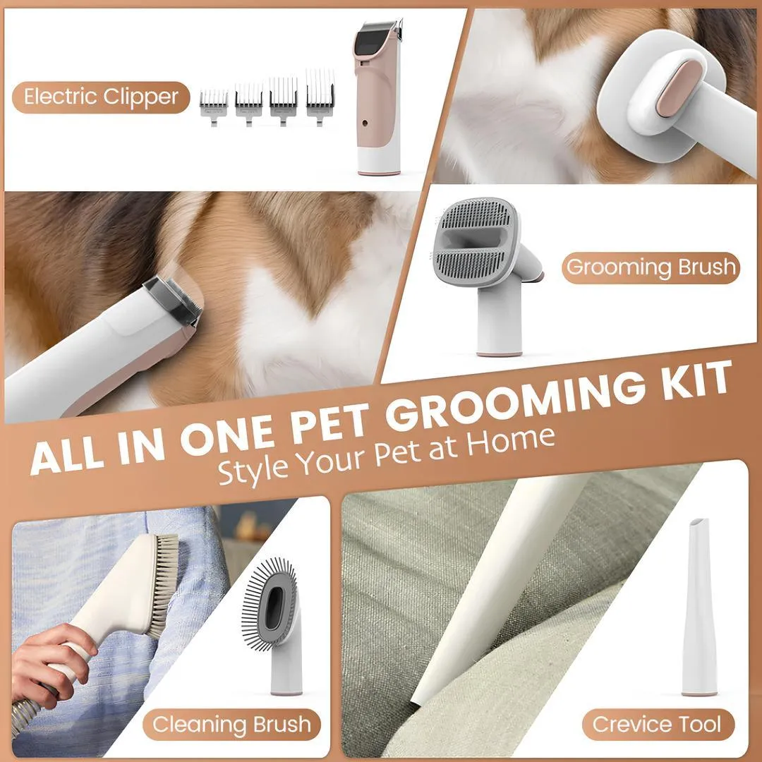 AIRROBO PG50 5 in 1 Pet Grooming Kit with Vacuum - Multifunctional Grooming Tool  - 9913001