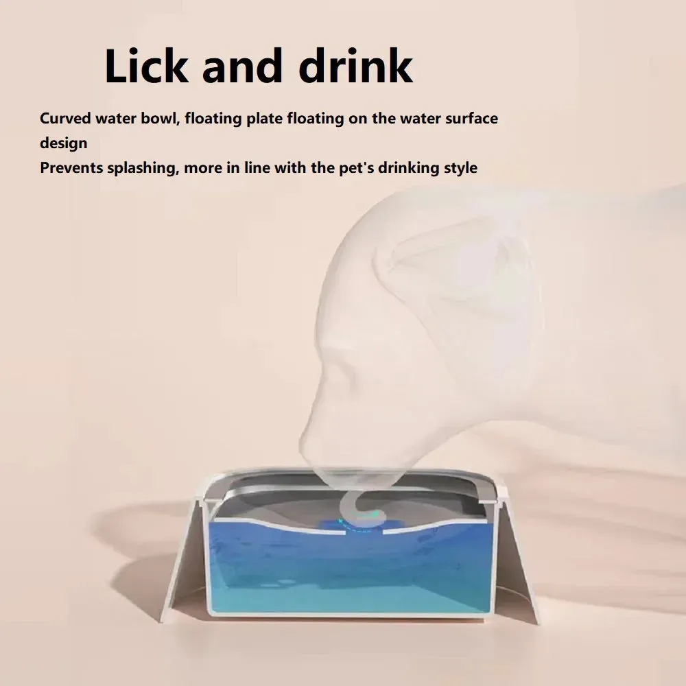 Anti-Spill Floating Dog and Cat Water Bowl