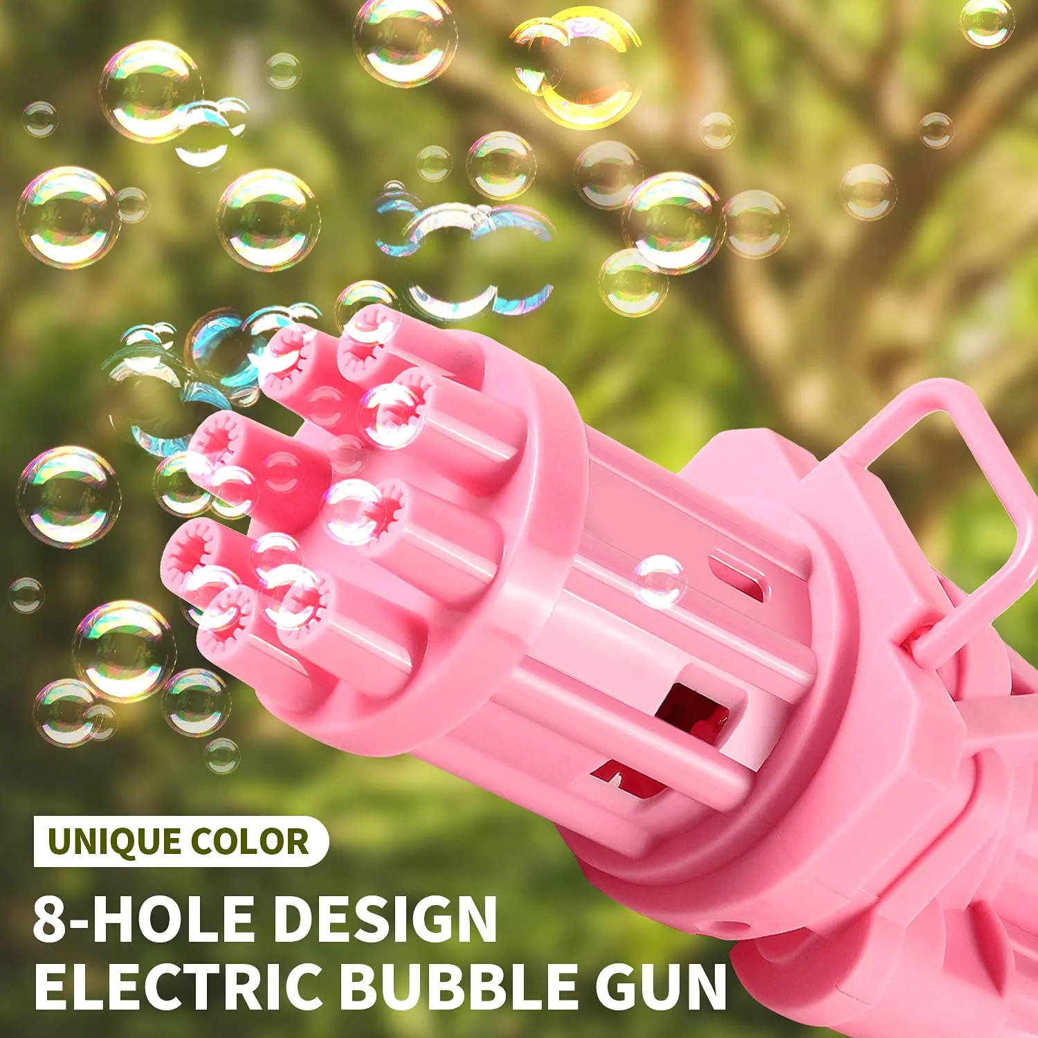 Automatic 8 Holes Gatling Bubble Toy Gun Ay-85