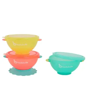 Badabulle 2-in-1 Bowl & Containers with Lid 3pc Set