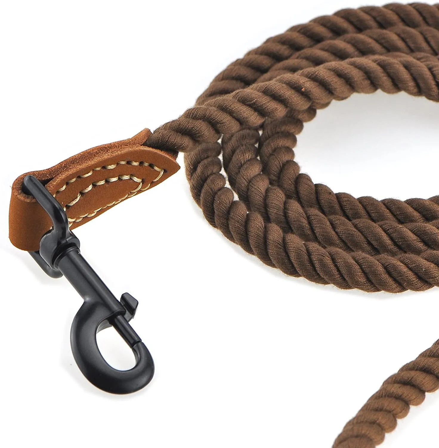 Braided Cotton Rope Dog Leash - Meet Elegant Walker! 🐾🌟