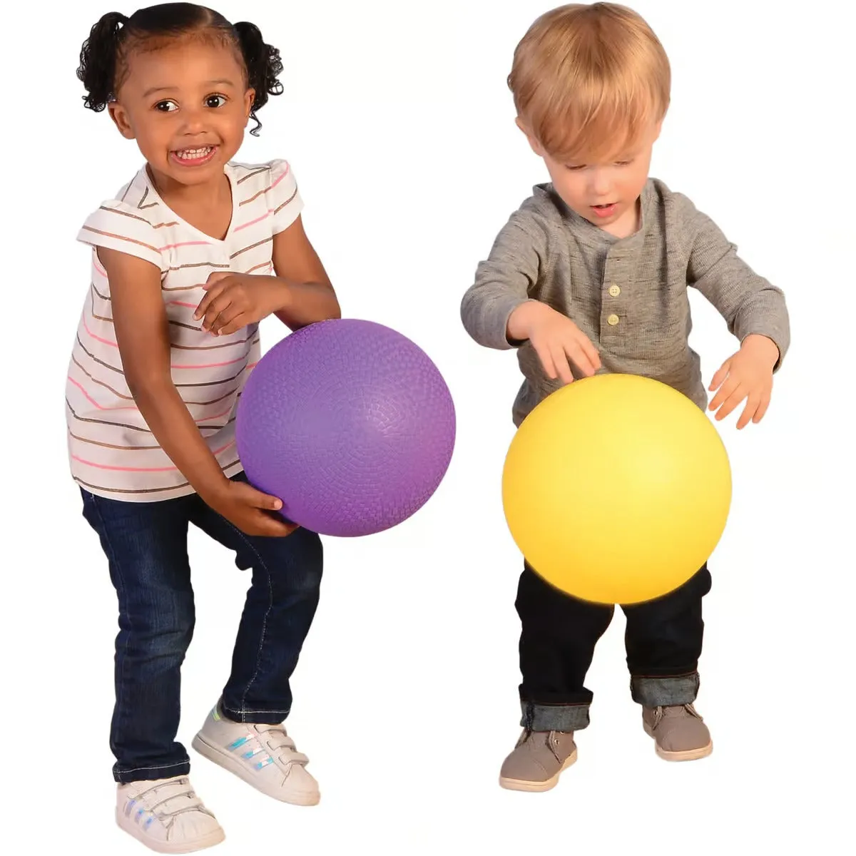 Brightly Colored Playground Balls Set