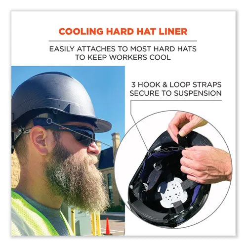 Chill-its 6716 Cooling Hard Hat Liner - Polymers, 13.25 X 1.88, Blue, Ships In 1-3 Business Days