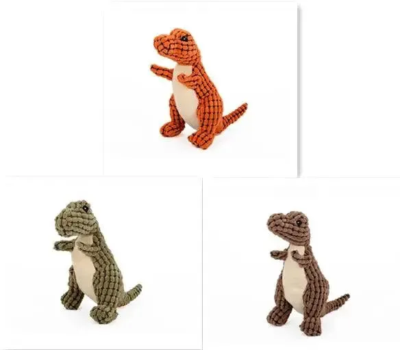 Dinosaur Dog Toys for Your Pets Plush Animal Chew Toy