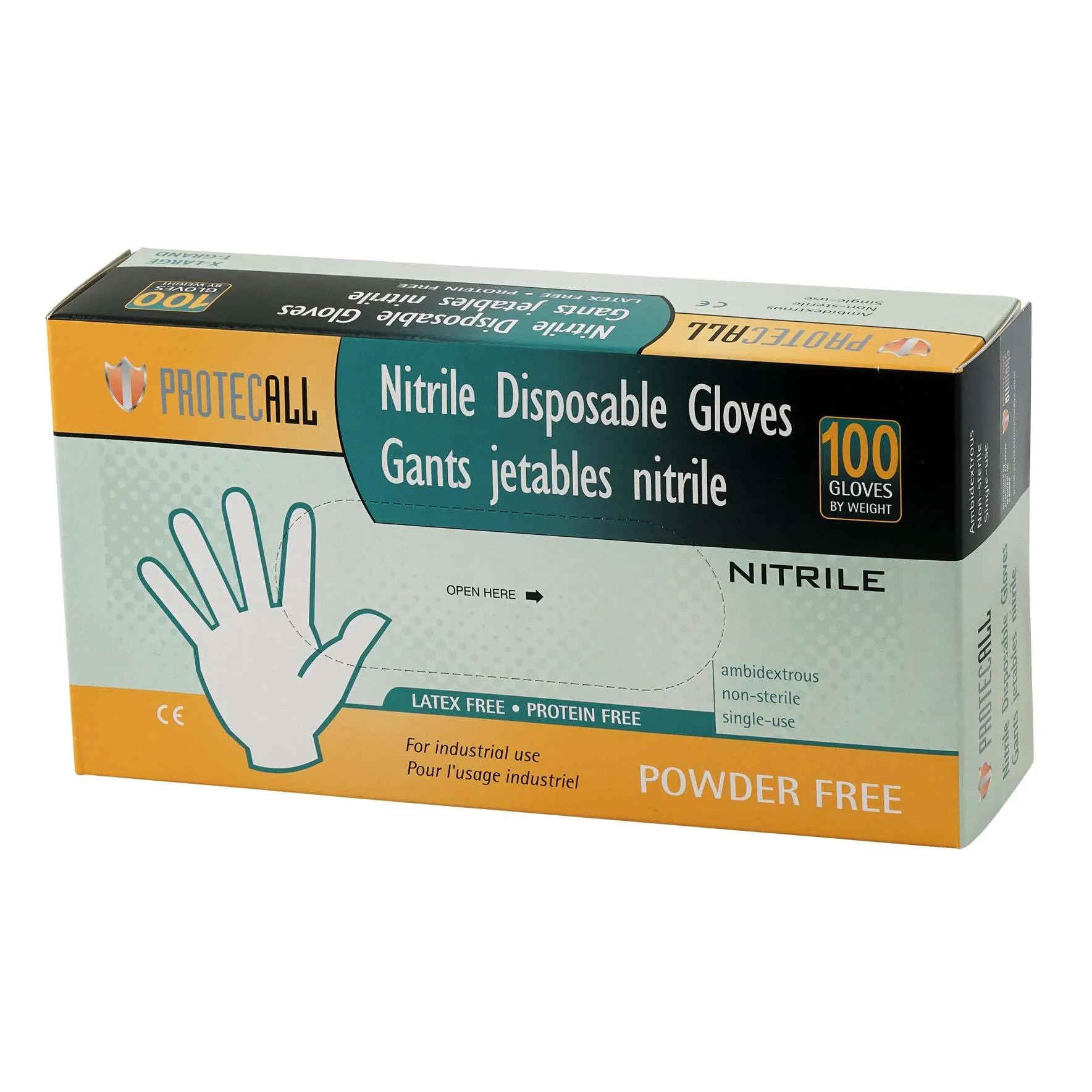 Disposable Black Powder Free Nitrile Gloves | 4 mil | 100 per box, 1,000 per Case