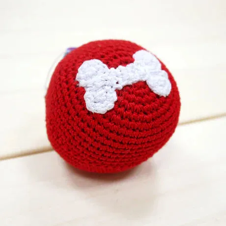 Dogo Pet Bone Ball Crochet Dog Toy