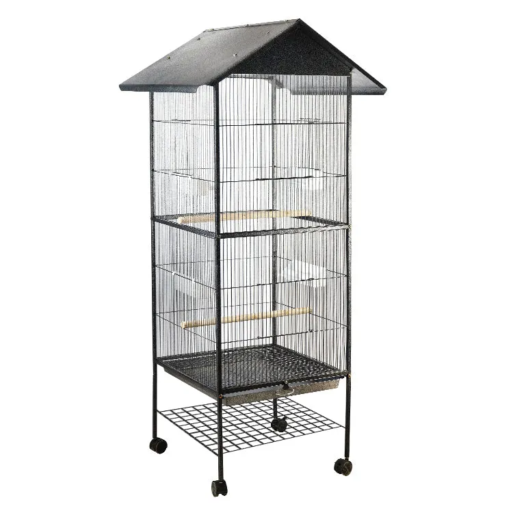 Durable Large Bird Cage with Rolling Casters - YES4PETS