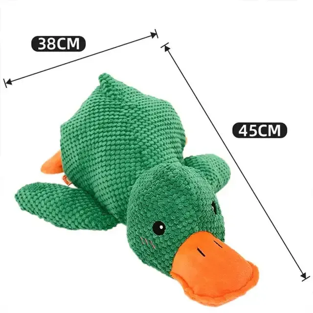 Durable Plush Chew Toy with Sounds for dogs Quack-Quack Duck Dog Toy