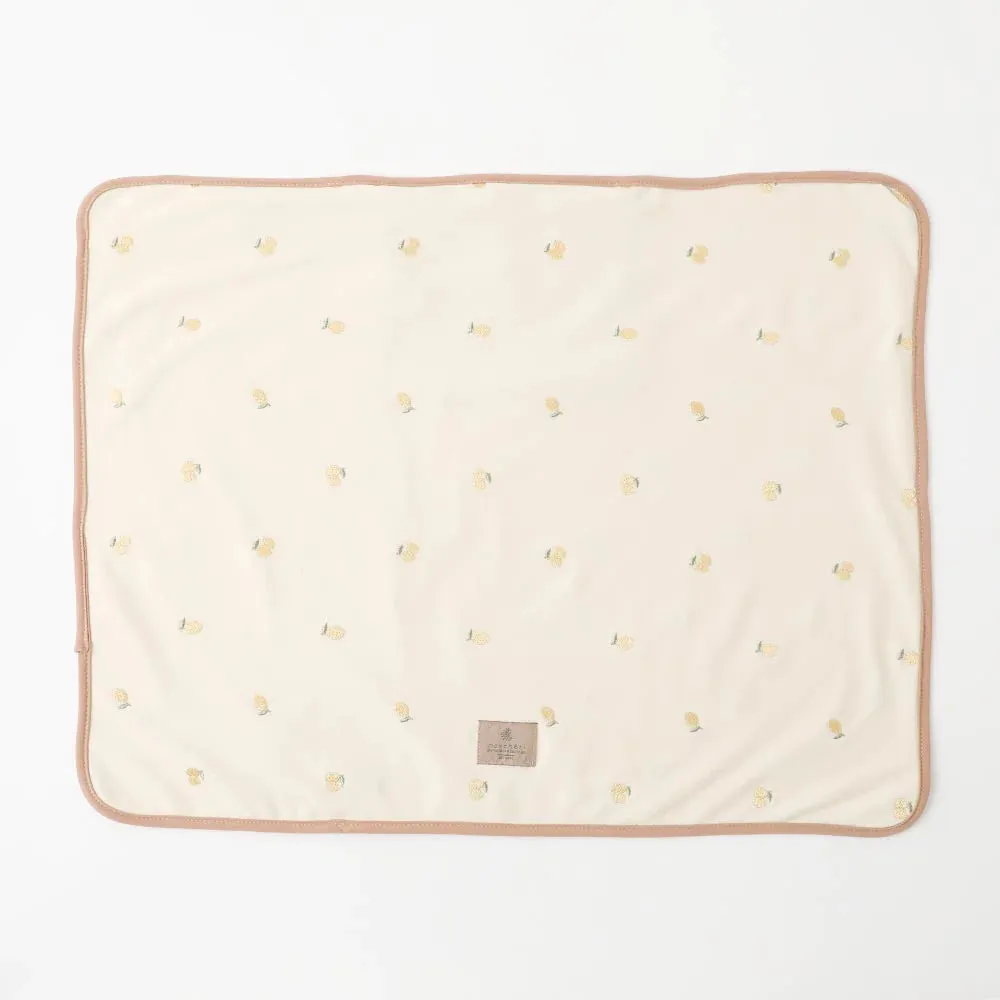 Embroidered Lemon Fold-Up Blanket Mat (FINAL SALE)