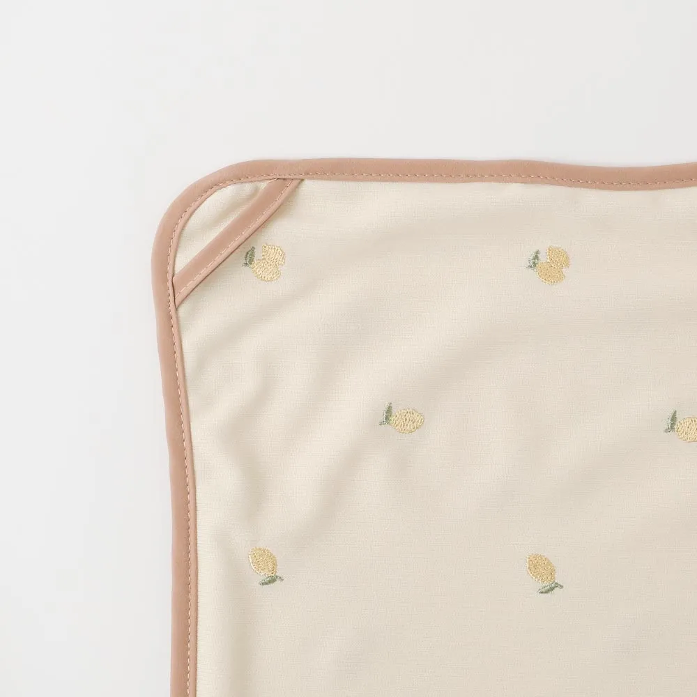 Embroidered Lemon Fold-Up Blanket Mat (FINAL SALE)