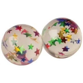 Glitter Star Bouncy Balls