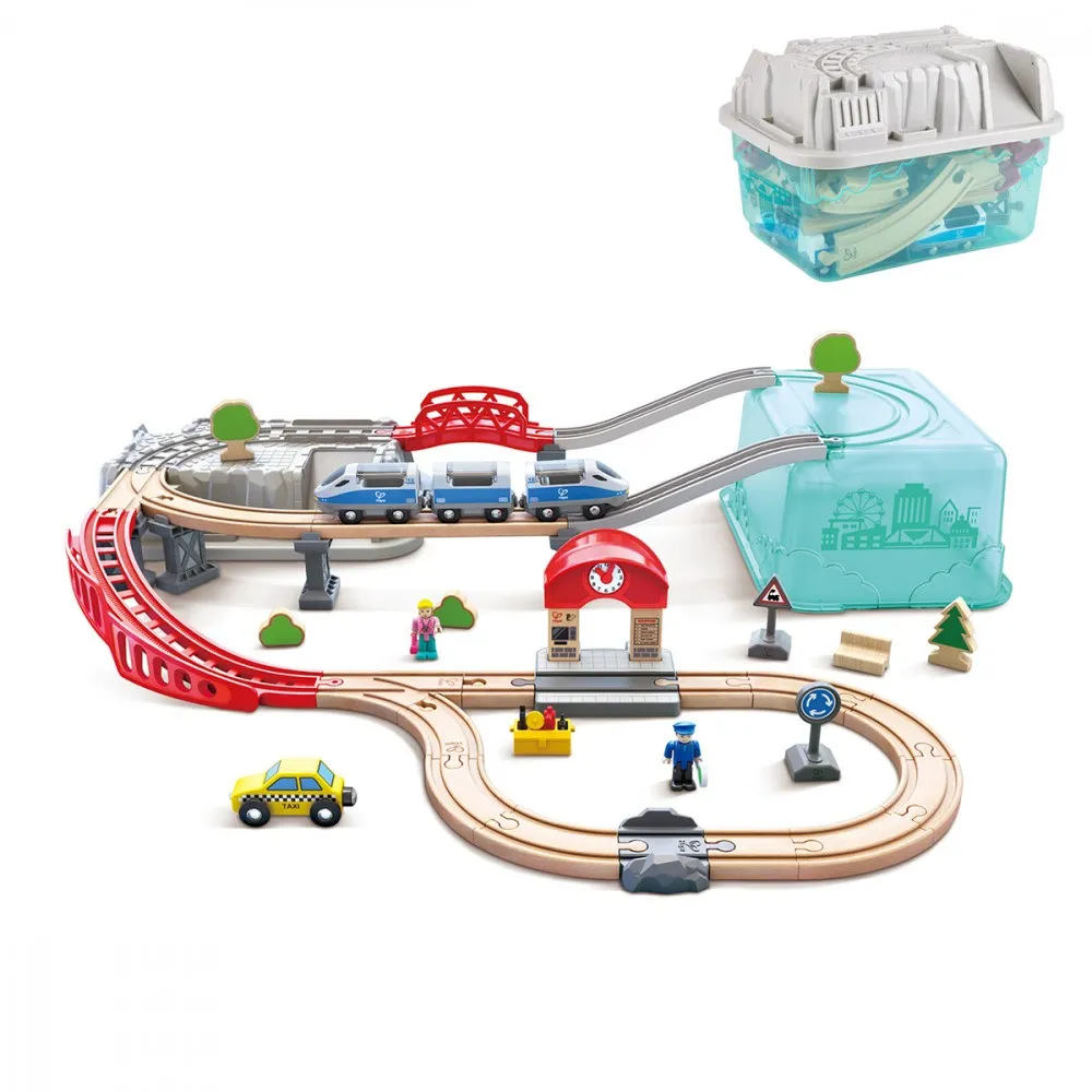 Hape - City Train Bucket Set