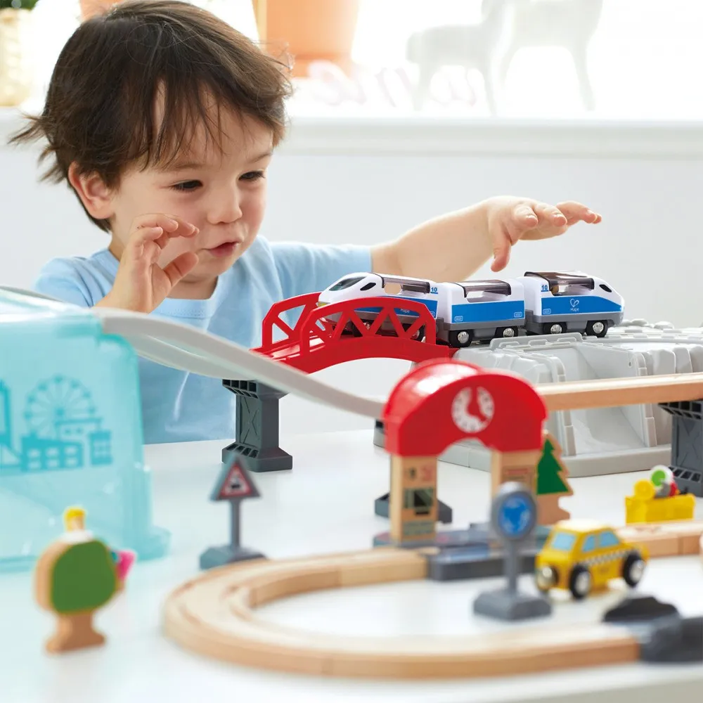 Hape - City Train Bucket Set