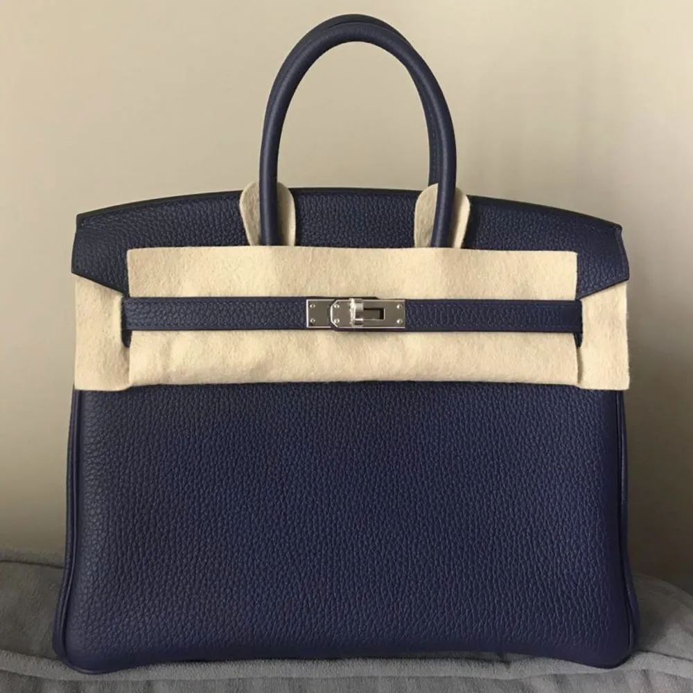 Hermès Birkin 25 Bleu Encre Togo Palladium Hardware PHW