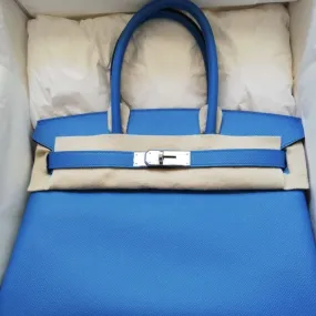 Hermès Birkin 30 Bleu Zanzibar Epsom Palladium Hardware PHW