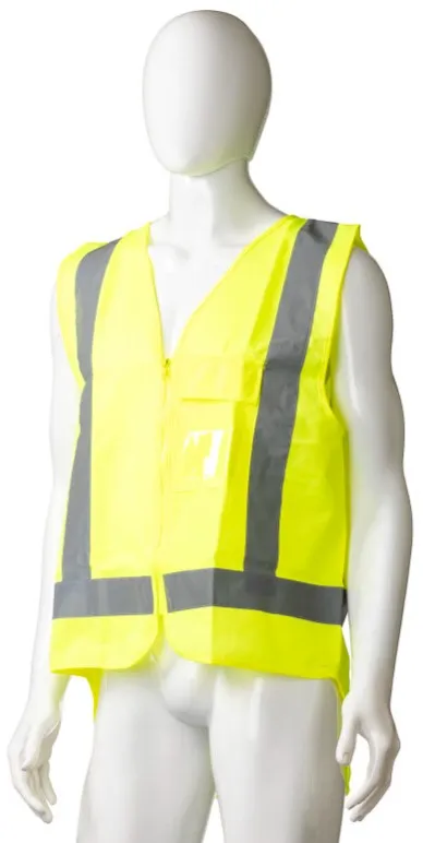 High Visibility Day/Night Safety Vest, Yellow, Small Size x 24's Pack