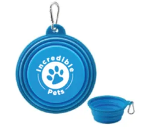 Incredible Pets Collapsible Silicone Travel Bowl