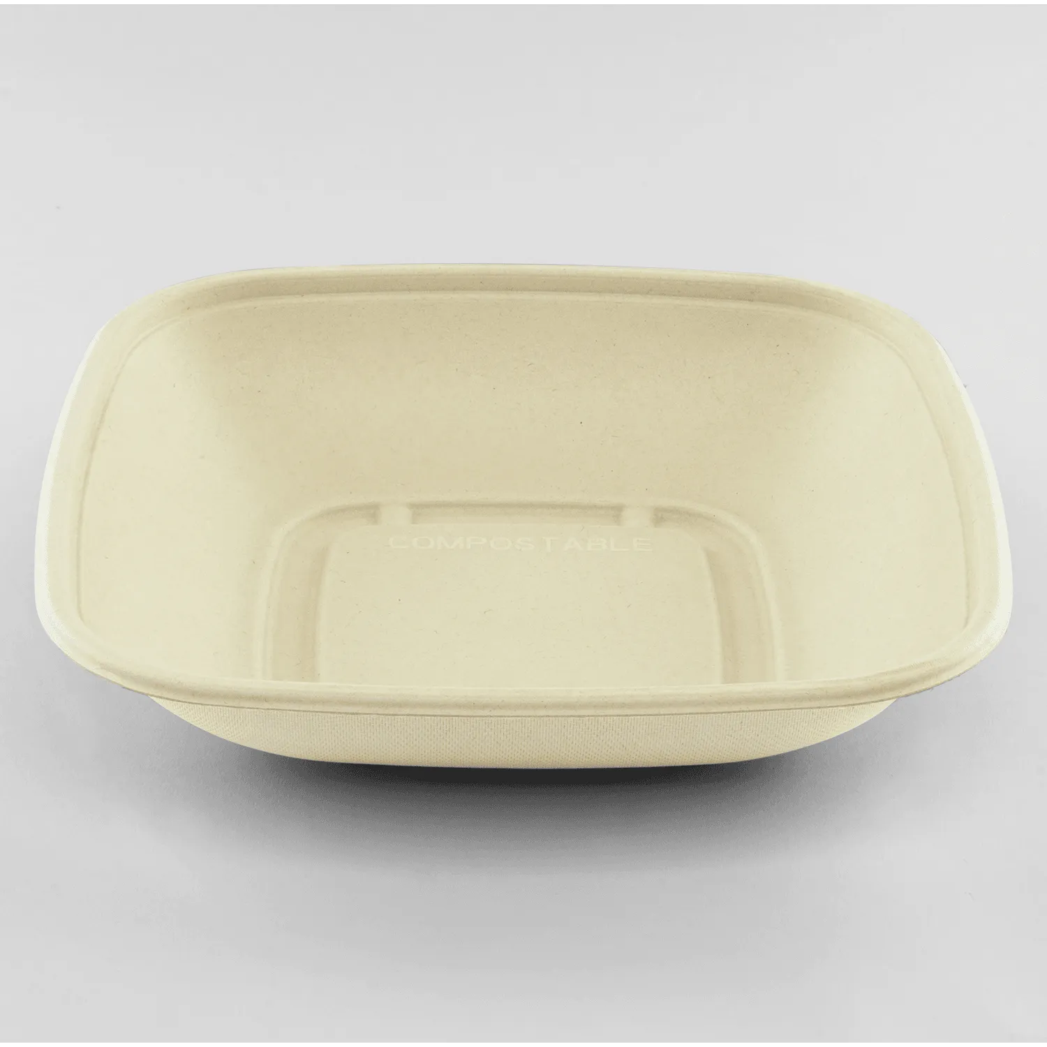 Karat Earth 32oz PFAS Free Bagasse Square Bowl, Natural - 300 pcs