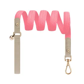 kaya flat leash - coral (4 ft)