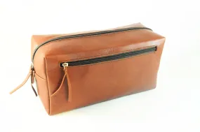 Leather Cosmetic & Toiletry Bag