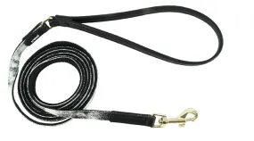 Li'l Pals Dog Leash MrblCnvsOvrly Black Petite 3/8"x6'