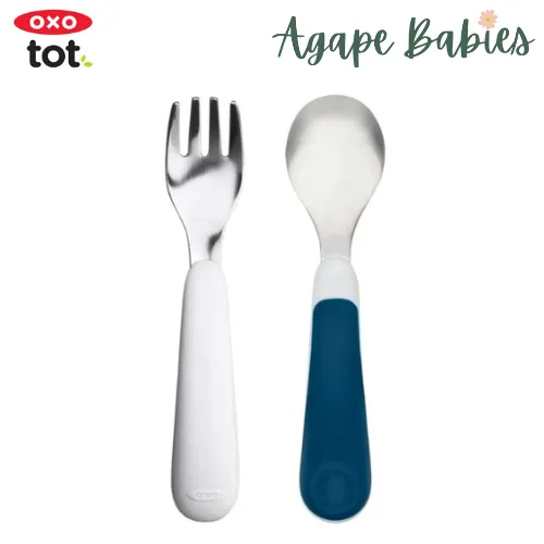 OXO TOT Fork & Spoon Set - Navy