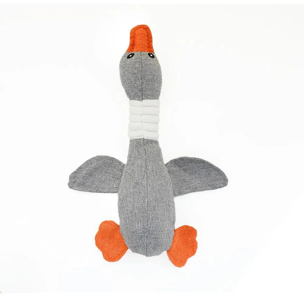 Pet Plush Geese Toy with Sound - Durable and Bite-Resistant for Teeth Cleaning