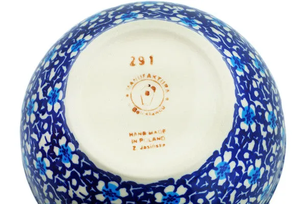 Polish Pottery 5" Bowl Flowers On The Lake