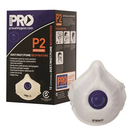 Pro Choice Dust Masks P2 Valve (PC321) (12/BOX)