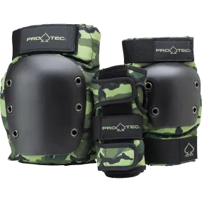 Protective Gear (Skate) - Pro-tec Jr. Street Gear 3-Pack - Open Back - Camo