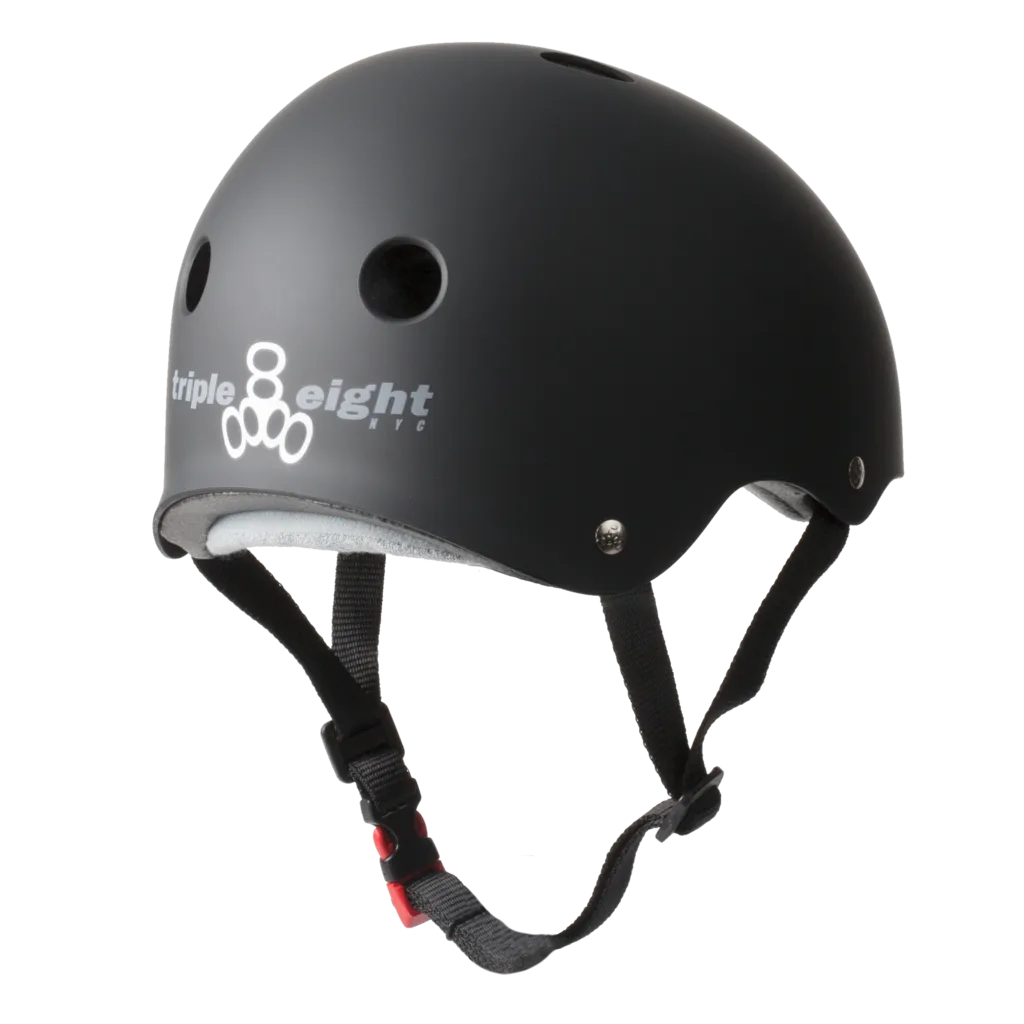 Protective Gear (Skate) - T8 Helmet - Sweatsaver Cert - Black Rubber