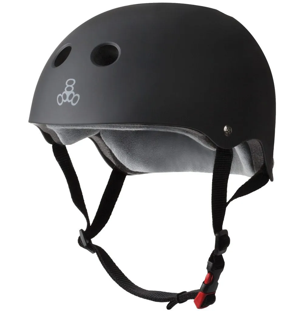 Protective Gear (Skate) - T8 Helmet - Sweatsaver Cert - Black Rubber