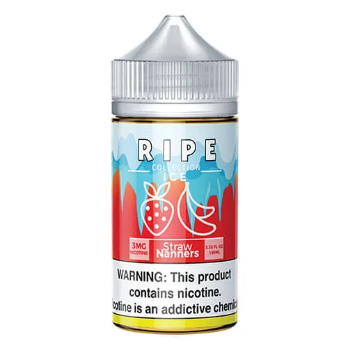 Ripe Collection on Ice by Vape 100 eJuice - Straw Nanners on Ice