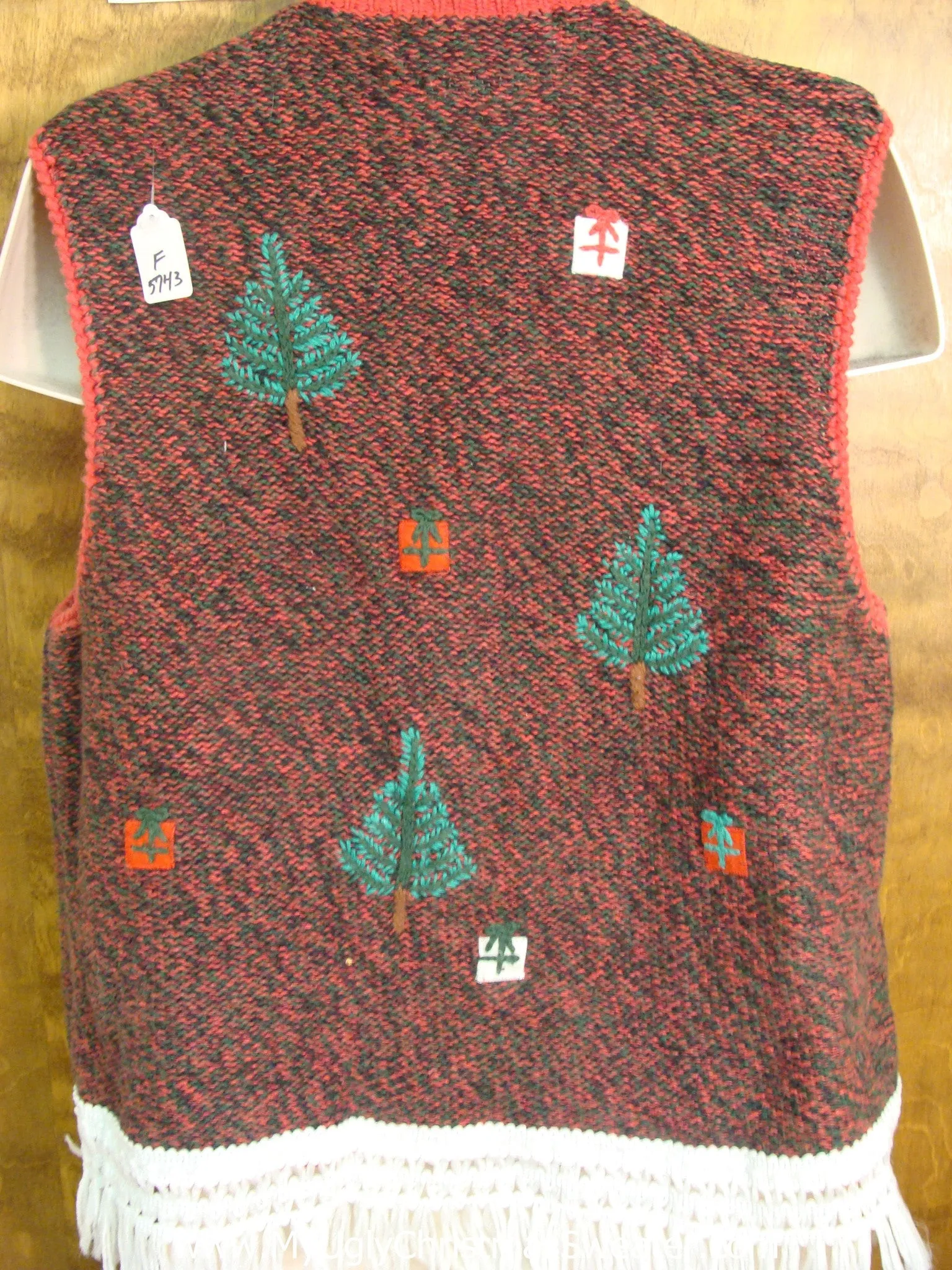 Santa in the Woods Ugly Christmas Jumper Vest