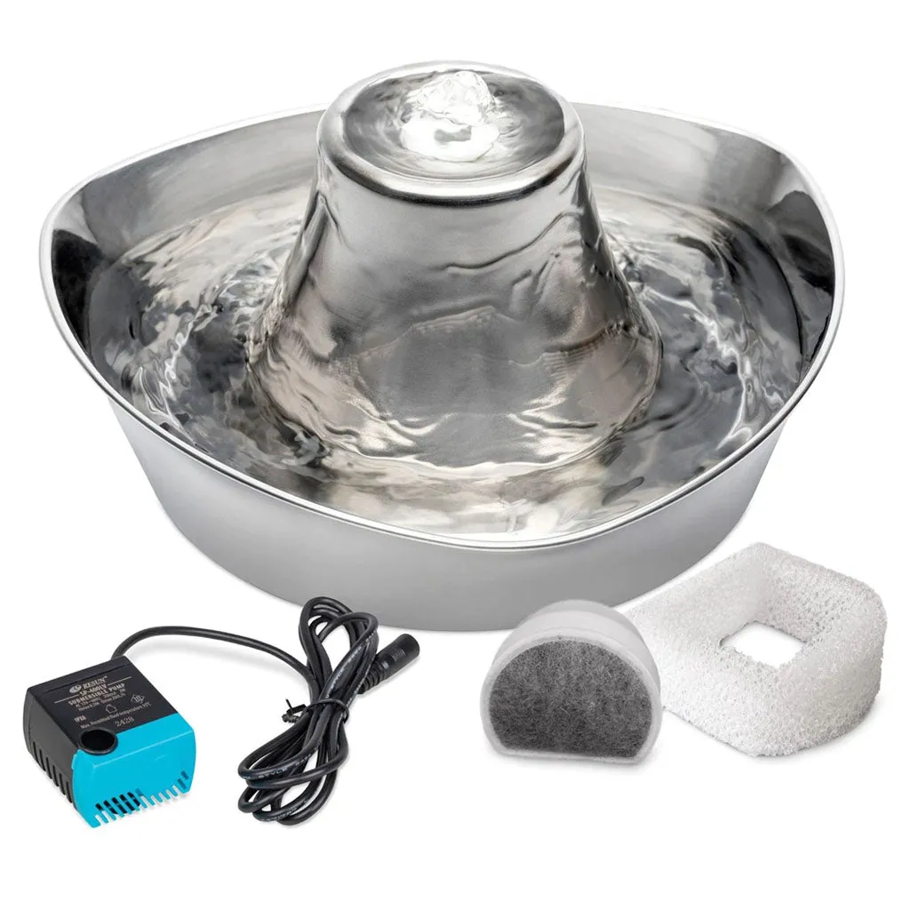 Seaside Stainless Steel Pet Fountain