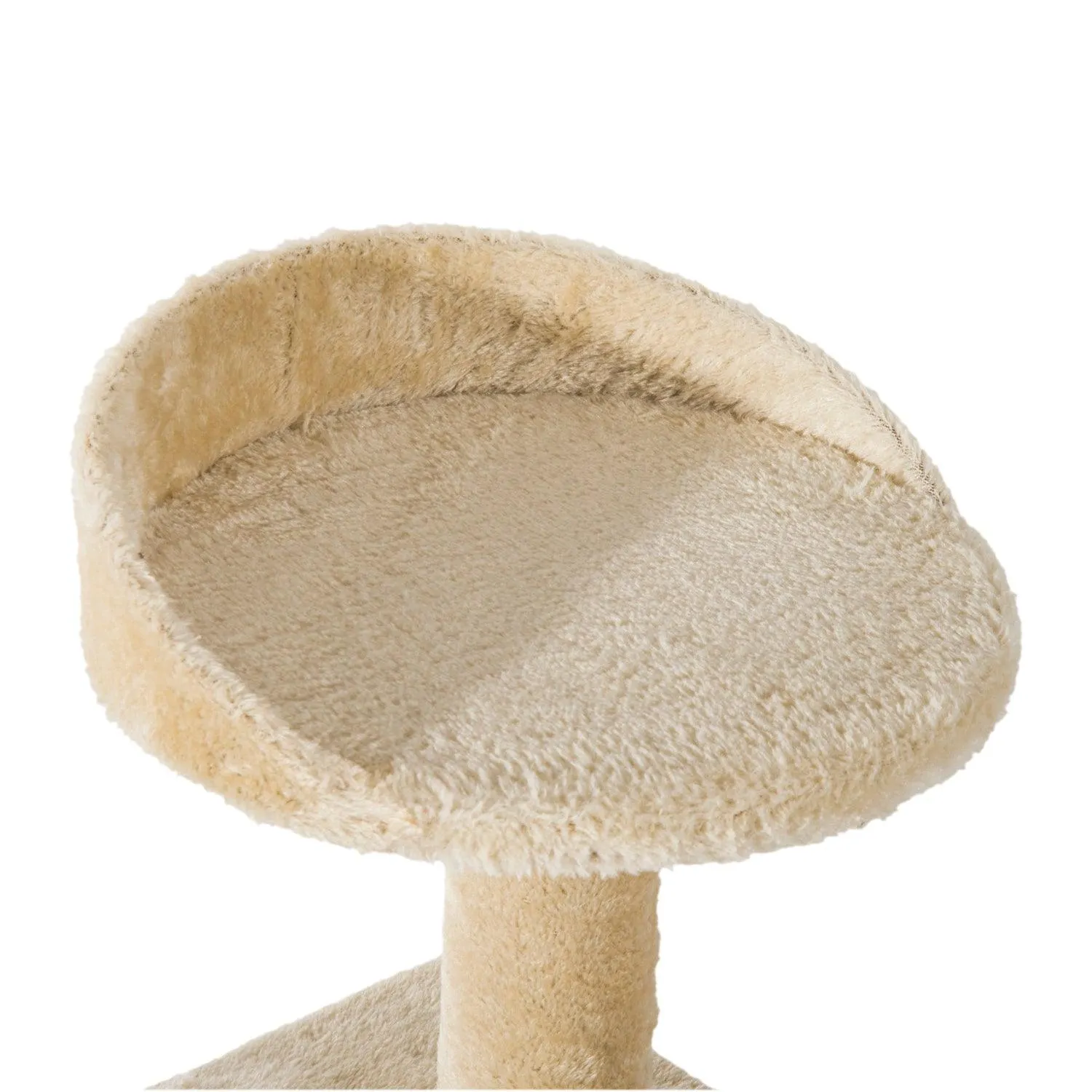 Sisal Cat Tree Scratching Post Climbing Tower, Beige