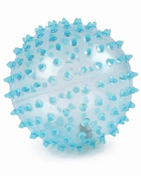 SPIKY CRYSTAL BALL BLUE 6"