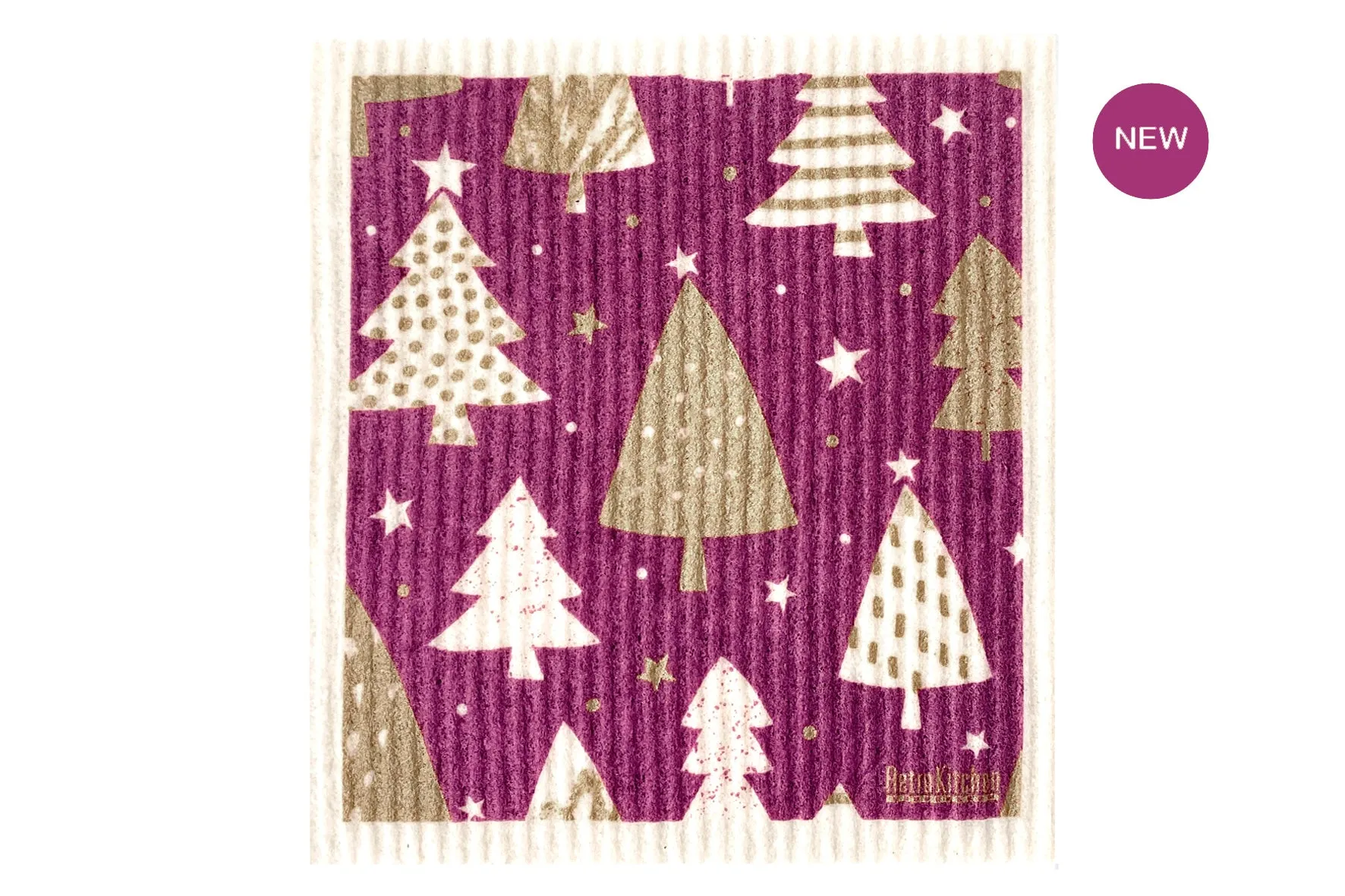 Sponge Cloth - Christmas Trees