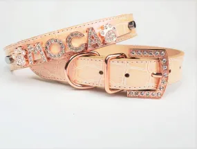 Sunset Rosé Personalized Pet Collar