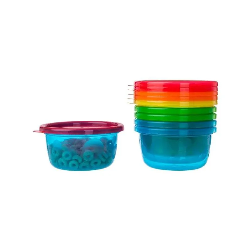 Take and Toss Toddler Bowls with Lids - 6 Pack