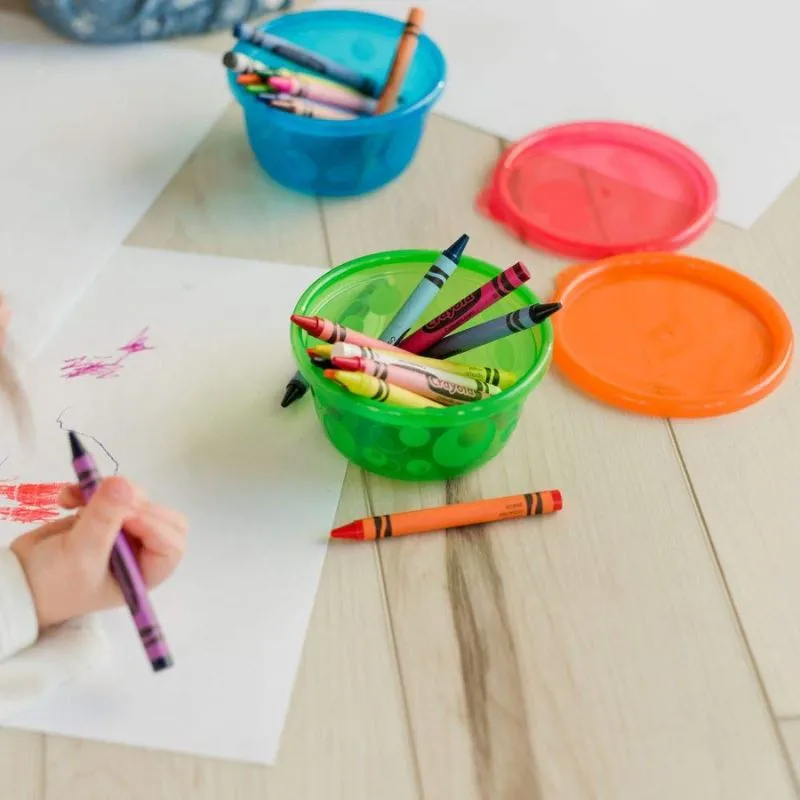 Take and Toss Toddler Bowls with Lids - 6 Pack