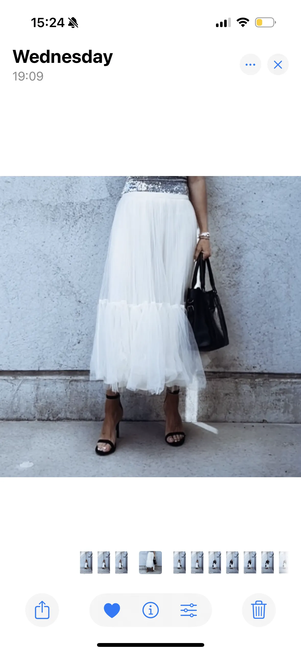 Toulouse VINTAGE WHITE tulle skirt