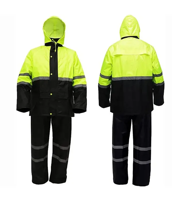 Wholesale Custom Work Wear Raincoat Security Guard Rain Jacket uniform