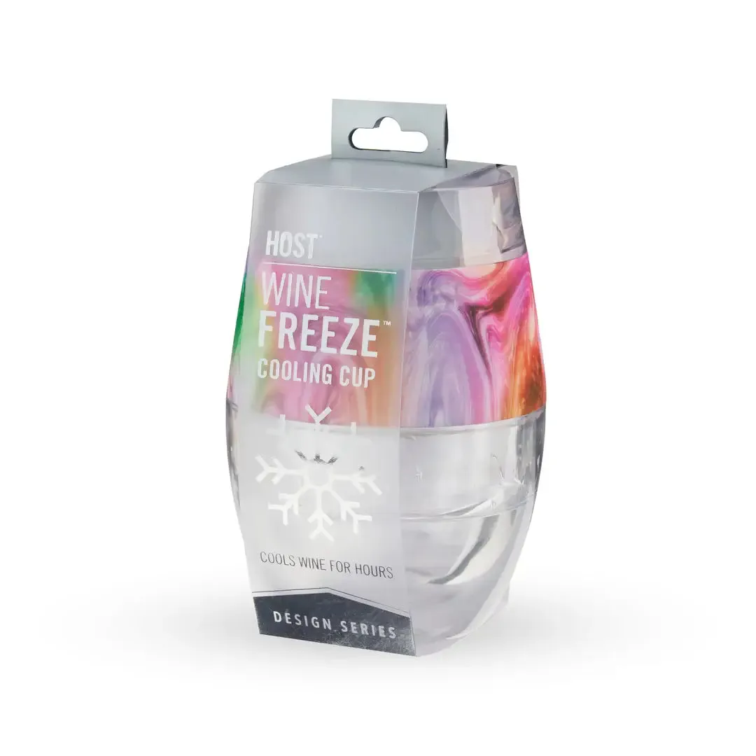 Wine FREEZE™ Cooling Cup w/ Cooling Gel - Unicorn Swirl